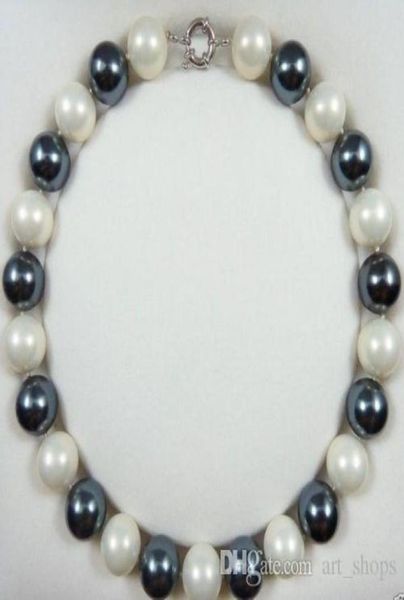 f rare natural 16mm white black south sea shell pearl round beads necklace 180390394836562, Silver
f rare natural 16mm white black south sea shell pearl round beads necklace 180390394836562, Silver