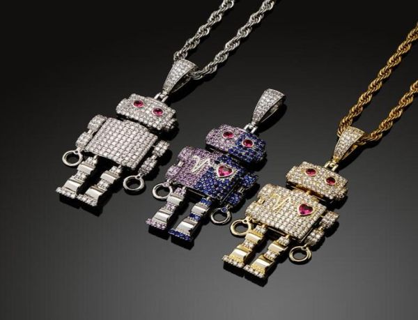 hip hop 3a cz stone paved bling iced out love heart robot pendants necklaces for men women rapper jewelry gift1599872, Silver
hip hop 3a cz stone paved bling iced out love heart robot pendants necklaces for men women rapper jewelry gift1599872, Silver