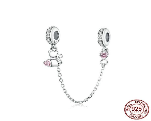 925 sterling silver charm jewelry findings components pet cat heart safety chain with silicone for bracelet bangle diy accesso4550454, Blue;slivery
925 sterling silver charm jewelry findings components pet cat heart safety chain with silicone for bracelet bangle diy accesso4550454, Blue;slivery