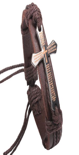 jesus christian cross with bible leather bracelets for women men religious wristlet adjustable rope bangle black brow8437667, Golden;silver
jesus christian cross with bible leather bracelets for women men religious wristlet adjustable rope bangle black brow8437667, Golden;silver