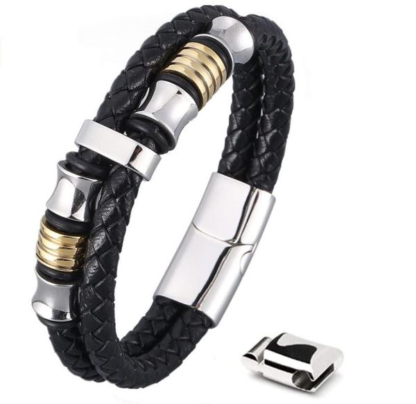 charm bracelets mercmahe mens leather bracelet doublerow braided with sier st ammbj6716006, Golden;silver
charm bracelets mercmahe mens leather bracelet doublerow braided with sier st ammbj6716006, Golden;silver