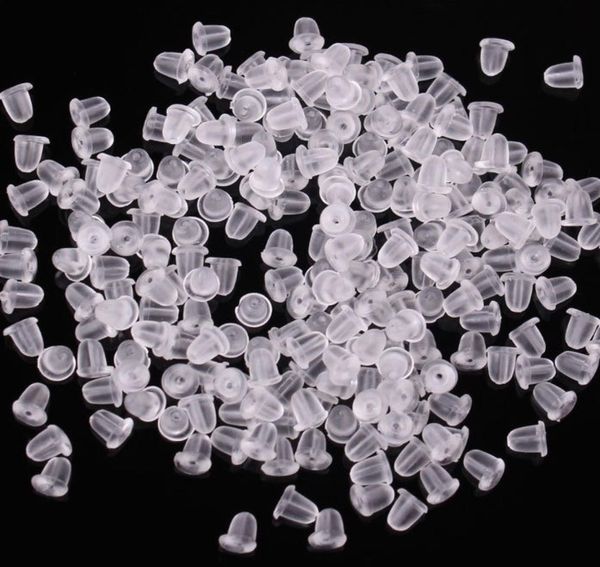 100x clear soft plastic silicone rubber earring backs sers earstud earring plugs back caps clear lock ser earnut findings 7751175, White
100x clear soft plastic silicone rubber earring backs sers earstud earring plugs back caps clear lock ser earnut findings 7751175, White