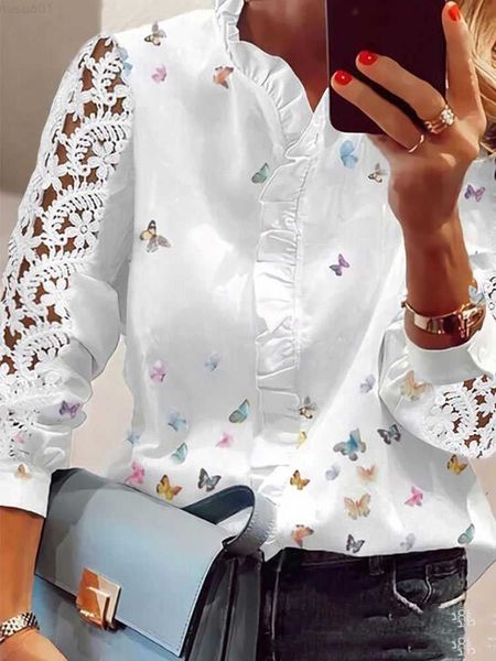 women's blouses shirts fashion women elegant blouse butterfly print lace shirt ruffled casual long lace sleeve white blouse shirt blusa
women's blouses shirts fashion women elegant blouse butterfly print lace shirt ruffled casual long lace sleeve white blouse shirt blusa