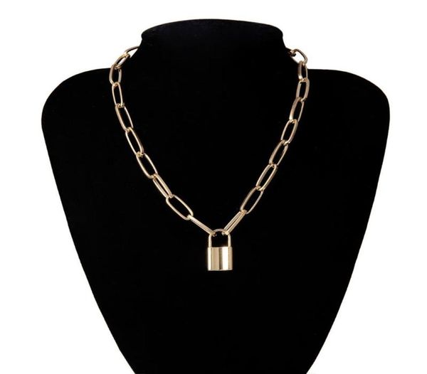 fashion punk men women lock pendant necklace layered chain on the neck choker party jewelry 2021 selling metal cool necklaces6732814, Silver
fashion punk men women lock pendant necklace layered chain on the neck choker party jewelry 2021 selling metal cool necklaces6732814, Silver