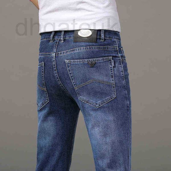 men's jeans designer end high chiamania summer slim straight elastic fashion casual pants 32ve, Blue
men's jeans designer end high chiamania summer slim straight elastic fashion casual pants 32ve, Blue