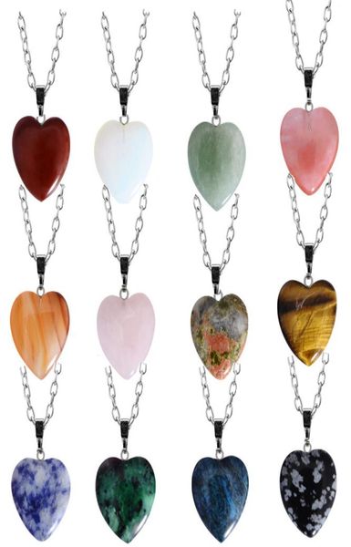 natural crystal stone pendant necklace creative heart shaped gemstone necklaces pink crystal fashion accessory gift with chain 20m5922513, Silver
natural crystal stone pendant necklace creative heart shaped gemstone necklaces pink crystal fashion accessory gift with chain 20m5922513, Silver