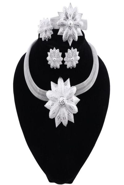 new trendy elegant silver plated necklace earrings bracelet ring dubai jewelry sets for women party accessories7052038, Slivery;golden
new trendy elegant silver plated necklace earrings bracelet ring dubai jewelry sets for women party accessories7052038, Slivery;golden