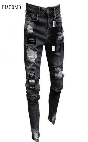 new streetwear hiphop men jeans skinny fashion embroidery personality classic destroyed swag trousers male denim pants9003408, Blue
new streetwear hiphop men jeans skinny fashion embroidery personality classic destroyed swag trousers male denim pants9003408, Blue