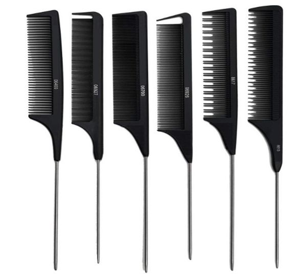 professional heat resistant salon black metal pin tail antistatic comb cutting comb hair brushes hair care j27124394391, Silver
professional heat resistant salon black metal pin tail antistatic comb cutting comb hair brushes hair care j27124394391, Silver
