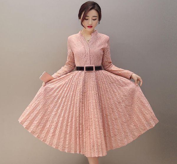 whole 2017 new spring fashion korean style cultivating long dress single breasted long sleeved lace pleated backing dresses f6621792, White;black
whole 2017 new spring fashion korean style cultivating long dress single breasted long sleeved lace pleated backing dresses f6621792, White;black
