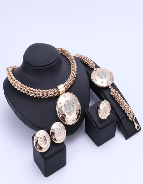 luxury big dubai gold color crystal jewelry sets fashion nigerian wedding african beads costume necklace bangle earring ring9790571, Slivery;golden
luxury big dubai gold color crystal jewelry sets fashion nigerian wedding african beads costume necklace bangle earring ring9790571, Slivery;golden