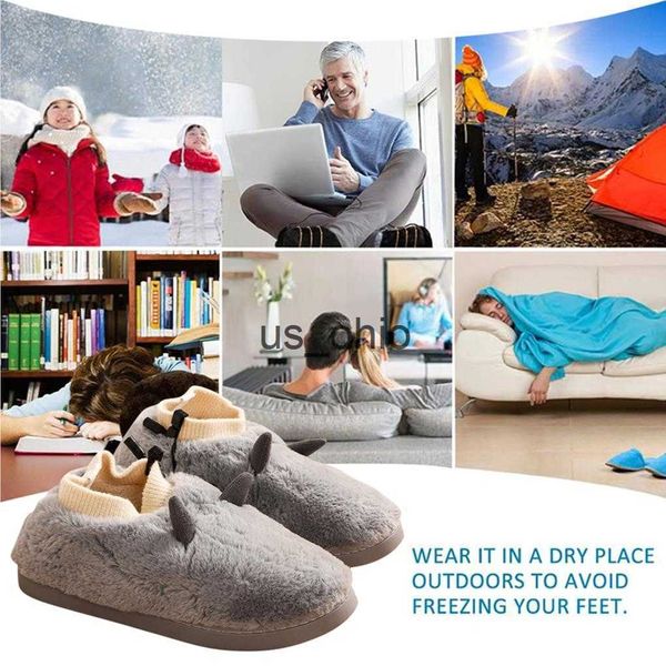 slippers usb heated slippers plush adjustable heating detachable antislide winter shoe cover removable foot warmer home office j230712, Black
slippers usb heated slippers plush adjustable heating detachable antislide winter shoe cover removable foot warmer home office j230712, Black