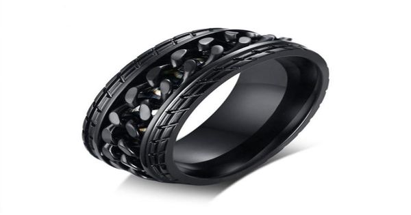 black color fashion simple men039s rings stainless steel chain ring jewelry gift for men boys j414249q3187904, Silver
black color fashion simple men039s rings stainless steel chain ring jewelry gift for men boys j414249q3187904, Silver