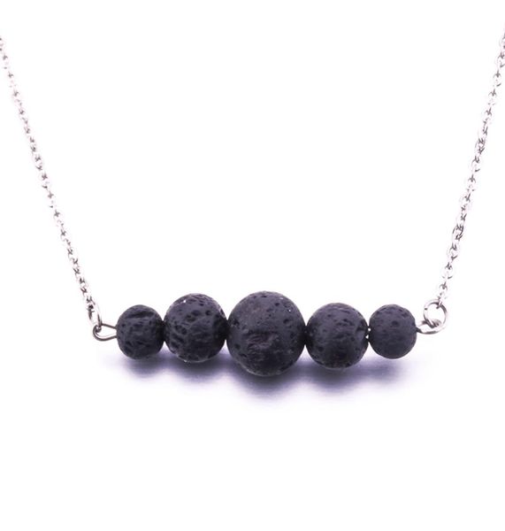 new lava stone stainless steel necklace essential oil diffuser volcanic rock necklace for women jewelry6398447, Silver
new lava stone stainless steel necklace essential oil diffuser volcanic rock necklace for women jewelry6398447, Silver