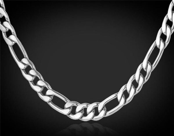 18k real gold plated figaro chain necklaces for men stainless steel mens gold chain men necklace jewelry299i5350096, Silver
18k real gold plated figaro chain necklaces for men stainless steel mens gold chain men necklace jewelry299i5350096, Silver