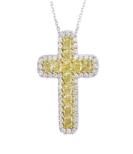 hip hop vintage fashion jewelry 925 sterling silver cz diamond yellow crystal gemstones party women wedding cross pendant clavicle6371230
hip hop vintage fashion jewelry 925 sterling silver cz diamond yellow crystal gemstones party women wedding cross pendant clavicle6371230