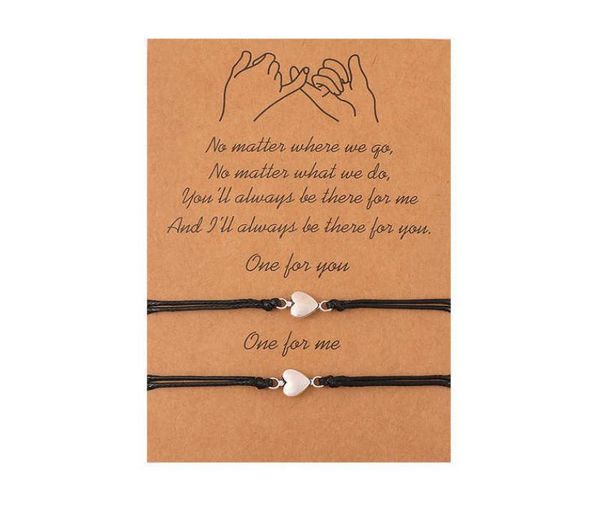 alloy love wax woven bracelet creative adjustable card couple heart bracelet1863409, Golden;silver
alloy love wax woven bracelet creative adjustable card couple heart bracelet1863409, Golden;silver