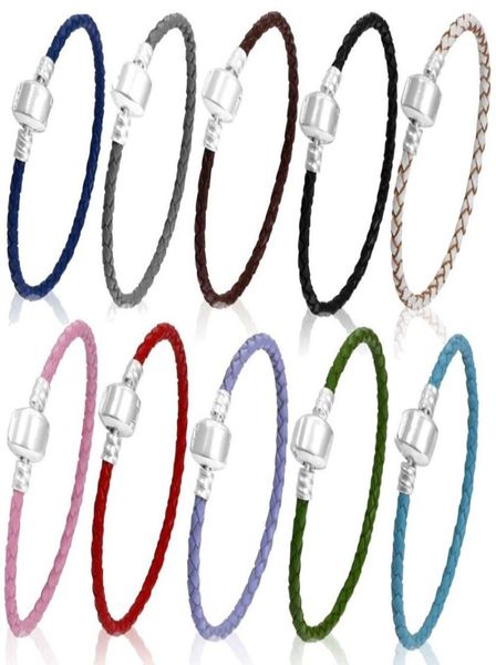 1621cm 10 colours fine jewelry woven 100 genuine leather bracelet 925 silver clasp bead fits p charms bracelet diy marking7551360, Golden;silver
1621cm 10 colours fine jewelry woven 100 genuine leather bracelet 925 silver clasp bead fits p charms bracelet diy marking7551360, Golden;silver