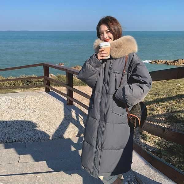 women's autumn and winter long hooded fur collar down jacket, thickened large fur collar around the neck, no air leakage warm soft, sim, Black
women's autumn and winter long hooded fur collar down jacket, thickened large fur collar around the neck, no air leakage warm soft, sim, Black