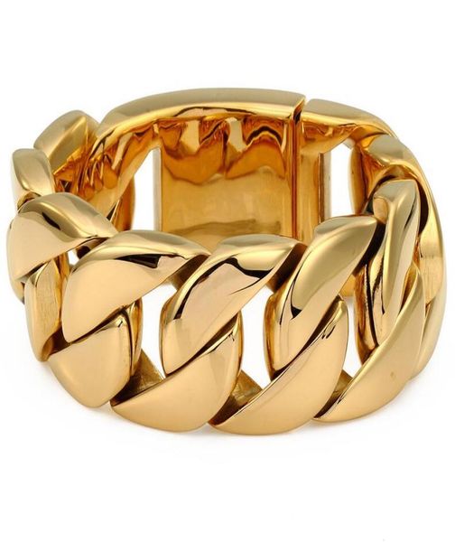 31mm width punk mens gold plated super heavy thick 316l stainless steel round curb cuban chain bracelet titanium steel bangle jewe3118224, Black
31mm width punk mens gold plated super heavy thick 316l stainless steel round curb cuban chain bracelet titanium steel bangle jewe3118224, Black
