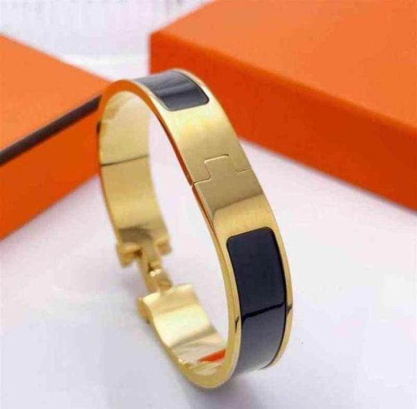 designer gold letter enamel bangle bracelet luxury women men stainless steel 12mm bracelets jewelry with orange pouch 17cm 19cm1829901999, Black
designer gold letter enamel bangle bracelet luxury women men stainless steel 12mm bracelets jewelry with orange pouch 17cm 19cm1829901999, Black