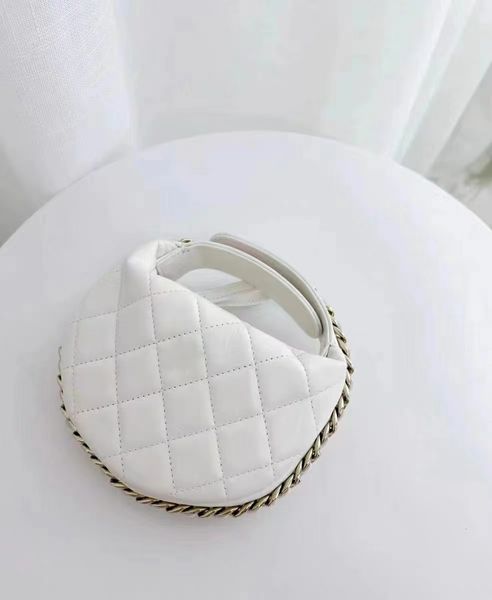 designer bag handbag women's underarm bag handbag chain bag goat leather bag white 2023 new