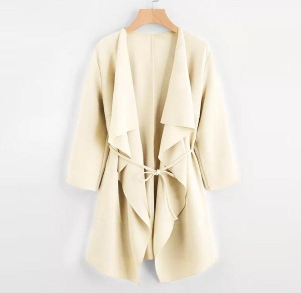 woolen coat women casual waterfall collar pocket front wrap coat jacket outwear long loose doublebreasted slim type woolen1381782, Black
woolen coat women casual waterfall collar pocket front wrap coat jacket outwear long loose doublebreasted slim type woolen1381782, Black
