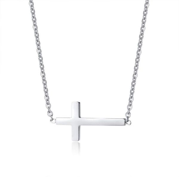 women stainless steel petite sideways horizontal cross pendant necklace3654902, Silver
women stainless steel petite sideways horizontal cross pendant necklace3654902, Silver