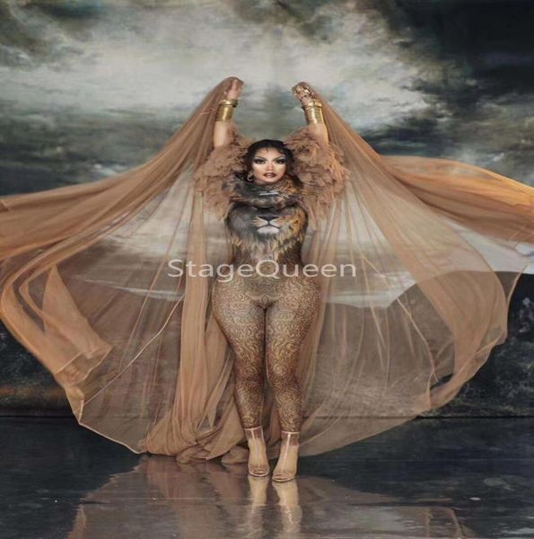 2020 style fashion design cosplay bodysuit costume tiger jumpsuit big cloak set singer stage outfit dance prom model show ds 2645702, Black;red
2020 style fashion design cosplay bodysuit costume tiger jumpsuit big cloak set singer stage outfit dance prom model show ds 2645702, Black;red