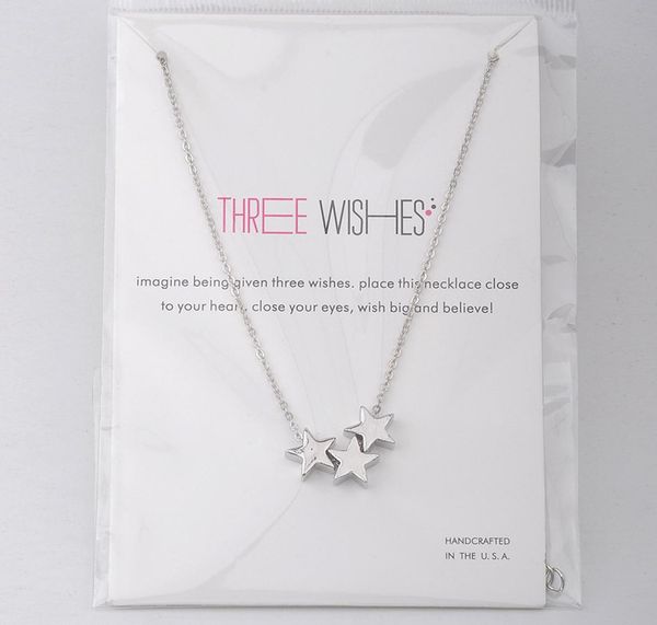 dogeared three wishes triple floating slide star pendant necklace clavicle chains fashion statement necklace women with c3088742, Silver
dogeared three wishes triple floating slide star pendant necklace clavicle chains fashion statement necklace women with c3088742, Silver