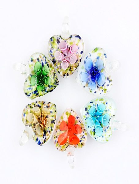 whole 6pcs handmade pendants murano lampwork glass color glory flower heart pendant fit necklace christams gift7504241, Silver
whole 6pcs handmade pendants murano lampwork glass color glory flower heart pendant fit necklace christams gift7504241, Silver