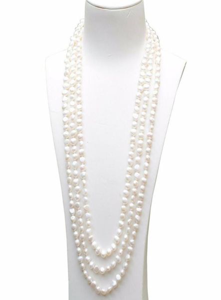 handmade long 200cm natural 78mm white baroque freshwater pearl necklace sweater chain222s3875991, Silver
handmade long 200cm natural 78mm white baroque freshwater pearl necklace sweater chain222s3875991, Silver