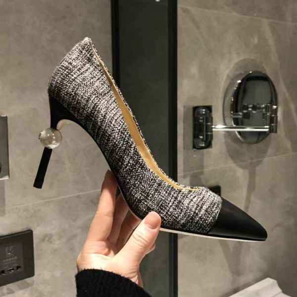 women's pearl stiletto high heels summer spring new fashion classic color matching banquet party luxury designer pumps ing, Black
women's pearl stiletto high heels summer spring new fashion classic color matching banquet party luxury designer pumps ing, Black