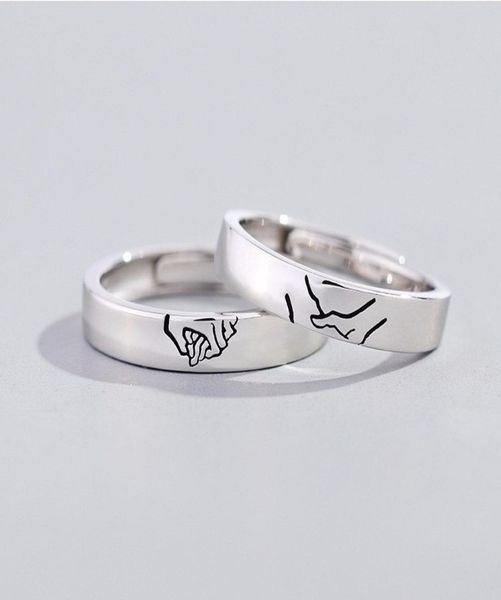 2020 new arrival couple rings silver hold your hand lovers open band rings for lovers friend jewelry gift8413585, Golden;silver
2020 new arrival couple rings silver hold your hand lovers open band rings for lovers friend jewelry gift8413585, Golden;silver