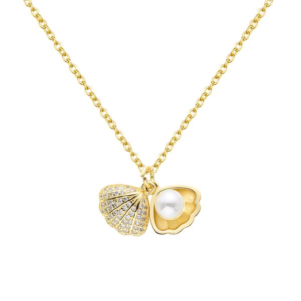 korean diamond set fashion shell pearl necklace titanium steel anti-fading necklace feminine fan pendant net red jewelry, Silver
korean diamond set fashion shell pearl necklace titanium steel anti-fading necklace feminine fan pendant net red jewelry, Silver