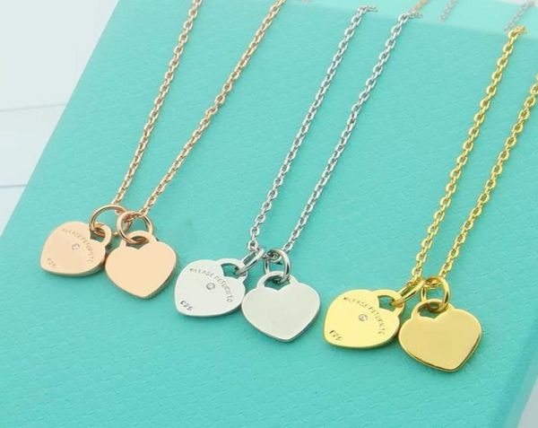 love heart pendant necklace with diamonds designer jewelry womens necklaces as gift with blue box8707616, Silver
love heart pendant necklace with diamonds designer jewelry womens necklaces as gift with blue box8707616, Silver