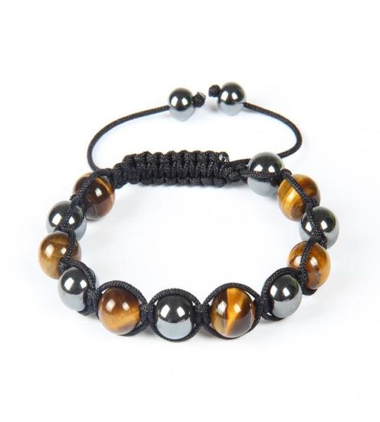 new whole 10pcslot fashion mens woven bracelet 10mm hematite and tiger eye stone bead jewelry7475816, Golden;silver
new whole 10pcslot fashion mens woven bracelet 10mm hematite and tiger eye stone bead jewelry7475816, Golden;silver