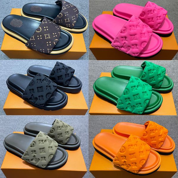 designer sandals designer pool pillow sandals couples slippers men women summer flat shoes fashion beach slippers slides with box 35-46, Black
designer sandals designer pool pillow sandals couples slippers men women summer flat shoes fashion beach slippers slides with box 35-46, Black