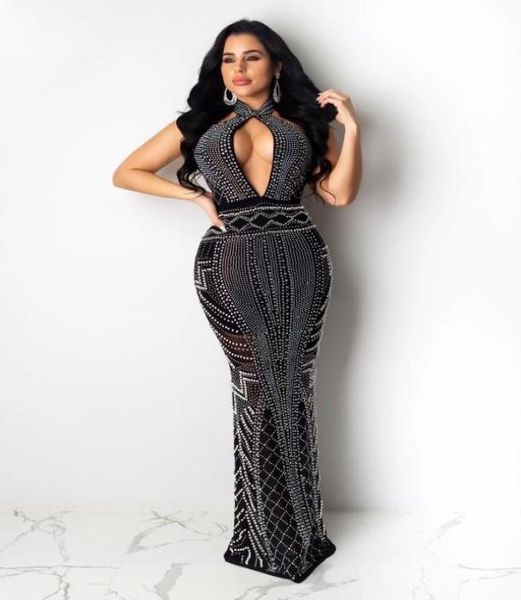 women floor length evening dresses black rhine halter maxi prom dress bling plaid sheer mesh hole long bodycon party dre5967004, White;black
women floor length evening dresses black rhine halter maxi prom dress bling plaid sheer mesh hole long bodycon party dre5967004, White;black