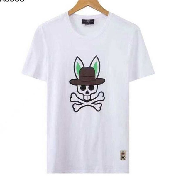 

mens designer casual t shirt fashion polos summer breathable skull rabbit letter print 100% cotton short sleeve crewneck tee size m-xxxl mbx, White;black