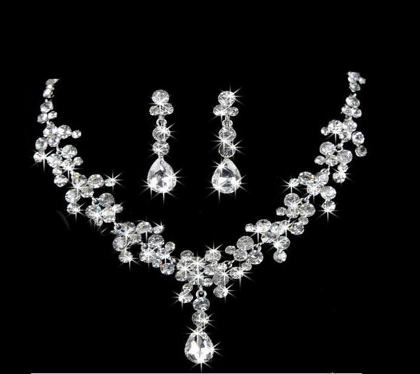 elegant bridal wedding jewelry set waterdrop women girls prom rhinestone crystal necklace and earring set for party9570763, Silver
elegant bridal wedding jewelry set waterdrop women girls prom rhinestone crystal necklace and earring set for party9570763, Silver