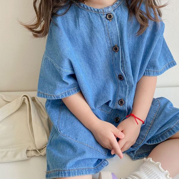 rompers kids denim jumpsuit children's jeans overalls for girls boys shorts summer baby toddler clothes pants 230711, Blue
rompers kids denim jumpsuit children's jeans overalls for girls boys shorts summer baby toddler clothes pants 230711, Blue
