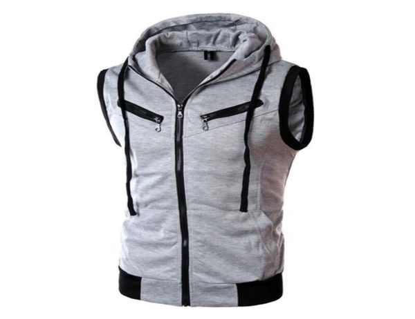 solid color men hooded waistcoat fashion male sleeveless jacket zipper pocket gilet casual cotton men vest plus size xxxl6012744, Black;white
solid color men hooded waistcoat fashion male sleeveless jacket zipper pocket gilet casual cotton men vest plus size xxxl6012744, Black;white