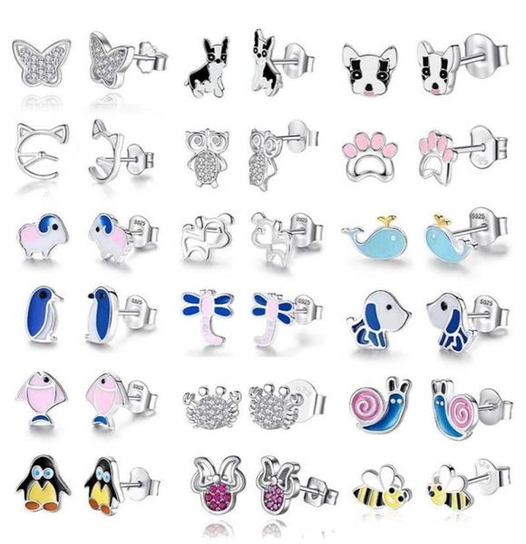 authentic 925 sterling silver earrings insect honey bee animal dog cat stud earrings for women girls kids fashion jewelry gift9463714, Golden;silver
authentic 925 sterling silver earrings insect honey bee animal dog cat stud earrings for women girls kids fashion jewelry gift9463714, Golden;silver