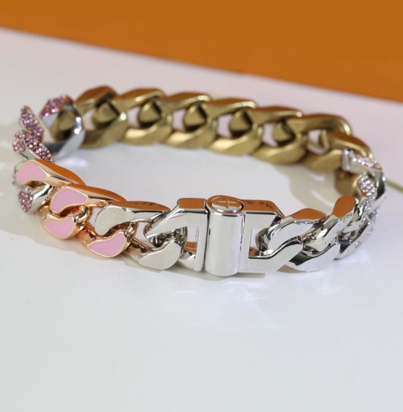 361 titanium steel chain pink diamond bracelet silver buckle bracelets fashion charm stainless supply4115512, Black
361 titanium steel chain pink diamond bracelet silver buckle bracelets fashion charm stainless supply4115512, Black