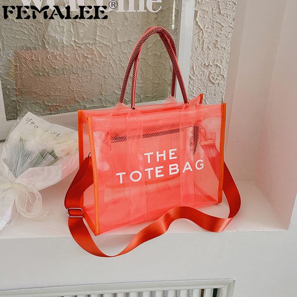 evening bags pvc clear large branded the tote bag designer casual mesh shoulder purses jelly transparent women hand clutch 230711
evening bags pvc clear large branded the tote bag designer casual mesh shoulder purses jelly transparent women hand clutch 230711