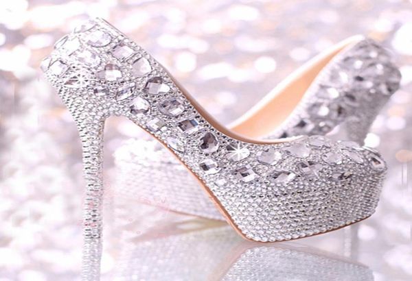 wedding shoes women high heels crystal fashion bridal dress shoes woman platforms silver rhinestone party prom pumps9093285, Black
wedding shoes women high heels crystal fashion bridal dress shoes woman platforms silver rhinestone party prom pumps9093285, Black