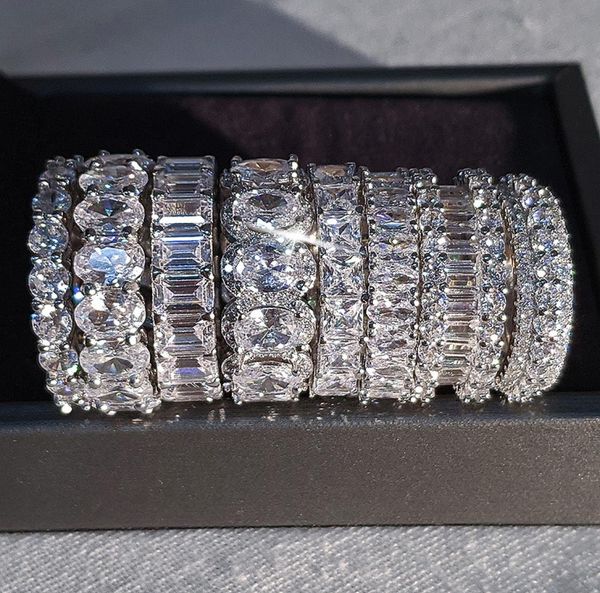 luxury designer 925 sterling silver crystal band ring princess cut white cubic zircon diamond never fade classic promise wedding b9883830
luxury designer 925 sterling silver crystal band ring princess cut white cubic zircon diamond never fade classic promise wedding b9883830