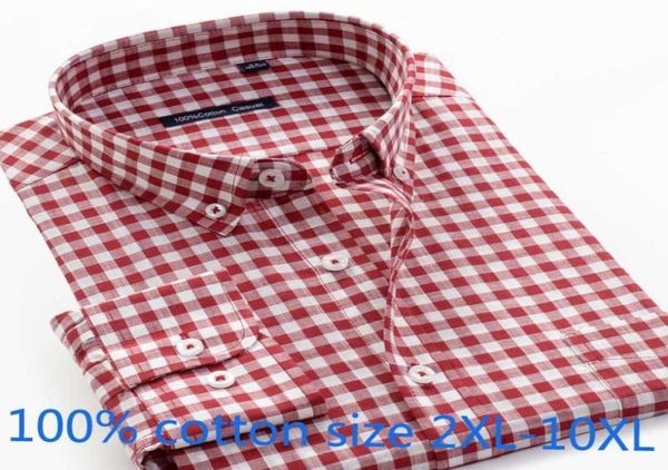 new arrival fashion cotton plaid long sleeve shirt men casual shirts single breasted plus size 2xl6xl7xl8xl9xl10xl7560015, White;black
new arrival fashion cotton plaid long sleeve shirt men casual shirts single breasted plus size 2xl6xl7xl8xl9xl10xl7560015, White;black