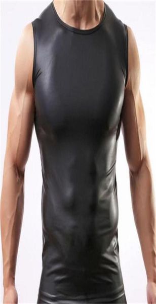 whole 2016 black color men vest faux leather solid male tank underwear slim wear size m l xl whole1715293, White;black
whole 2016 black color men vest faux leather solid male tank underwear slim wear size m l xl whole1715293, White;black